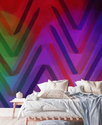 Abstract Colourful V Lines Wallpaper Abstract Colourful V Lines Wallpaper