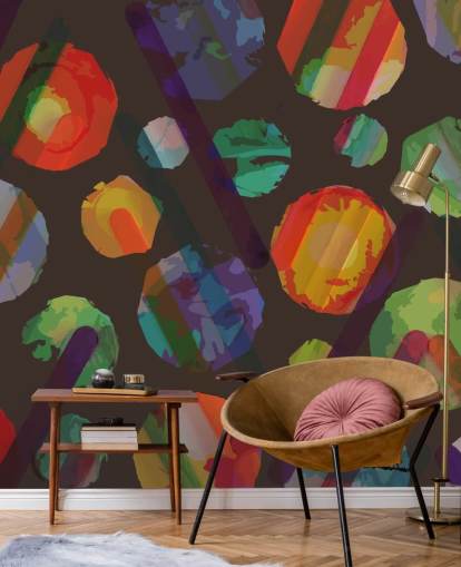 Farveudskæringer Mural af Shandra Smith Farveudskæringer Mural af Shandra Smith