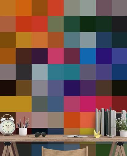 Mural quadrado colorido por Shandra Smith Mural quadrado colorido por Shandra Smith