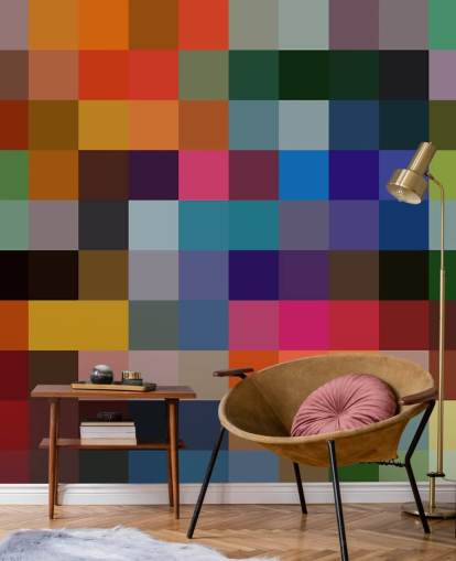 Colourful Square Mural by Shandra Smith Colourful Square Mural by Shandra Smith