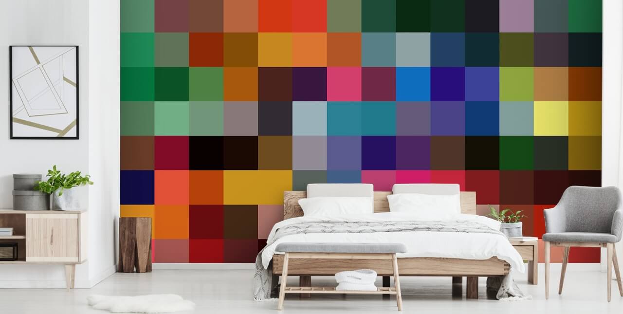 Murale carrée colorée par Shandra Smith