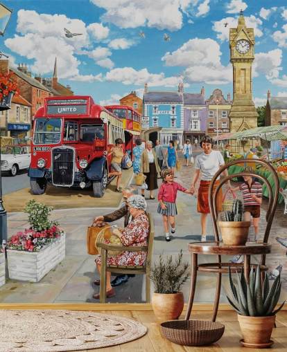 Uma viagem ao mural das lojas por Trevor Mitchell Uma viagem ao mural das lojas por Trevor Mitchell