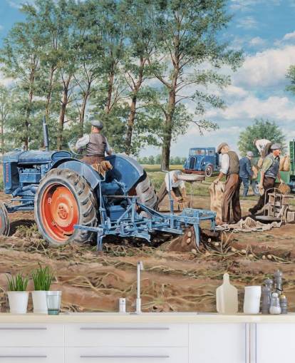 Lifting the Crop Wall Mural by Trevor Mitchell Lifting the Crop Wall Mural by Trevor Mitchell