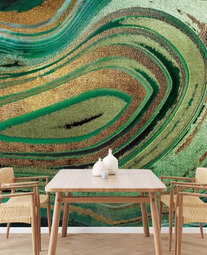 Deep Foliage Mural by Lara Skinner Deep Foliage Mural by Lara Skinner