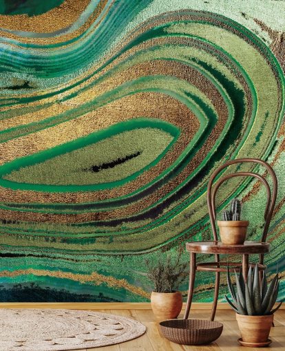 Deep Foliage Mural by Lara Skinner Deep Foliage Mural by Lara Skinner