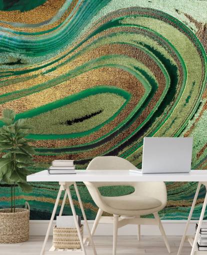 Deep Foliage Mural by Lara Skinner Deep Foliage Mural by Lara Skinner