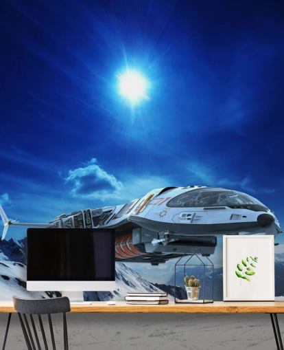 Spacecraft in Snow Wallpaper Spacecraft in Snow Wallpaper