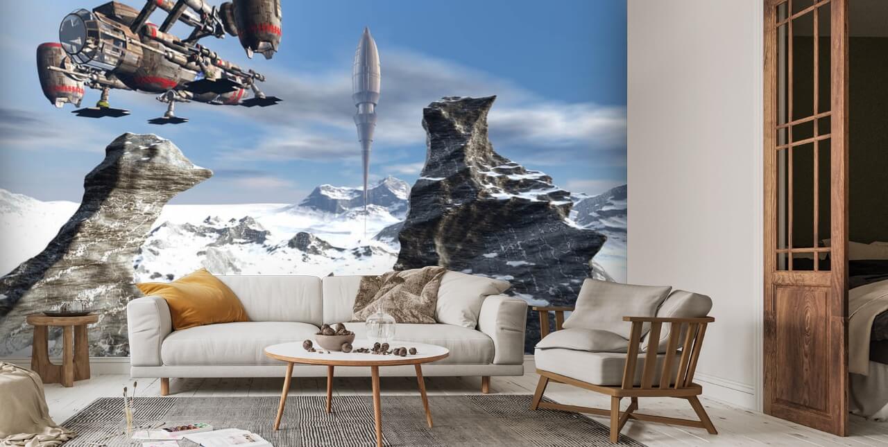 Alien UFO Space Ship Alien Wallpaper