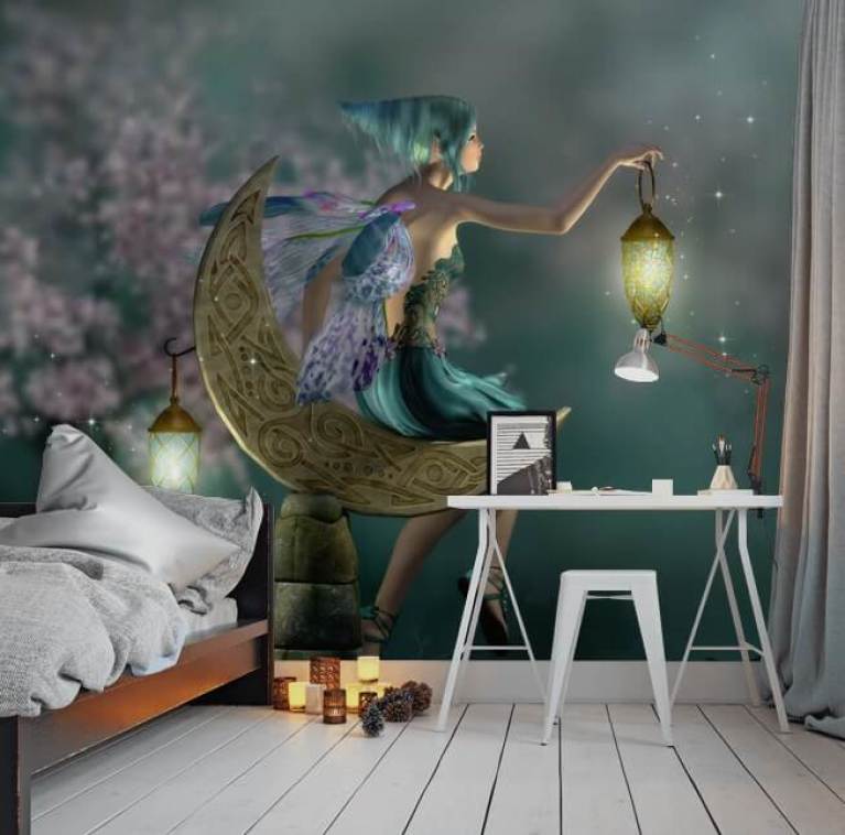 Fairy Tree In Mystic Forest Wall Mural Wallpaper