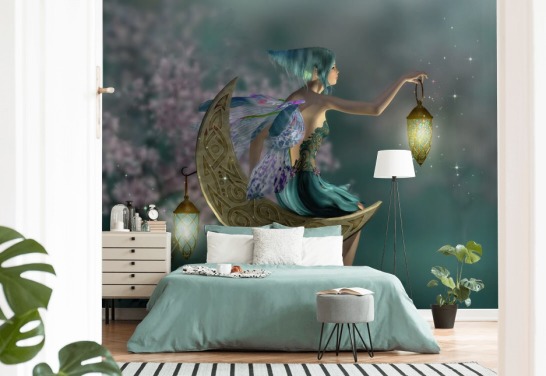 Green Night Fairy Taustakuva