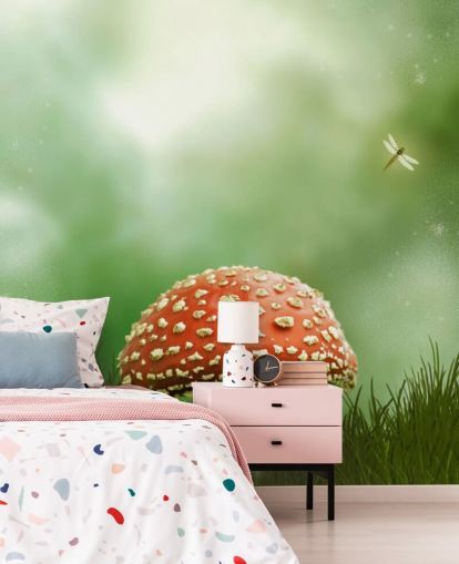 Punainen ja valkoinen Toadstool Taustakuva Punainen ja valkoinen Toadstool Taustakuva