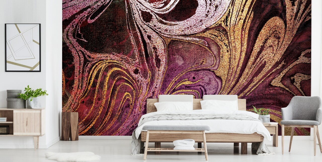 papier peint mural en marbre rose doré appelé Marble Gold Streak par Lara Skinner pour les chambres et les salons papier peint mural en marbre rose doré appelé Marble Gold Streak par Lara Skinner pour les chambres et les salons
