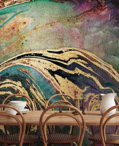 Green Marble Background Mural by Lara Skinner Green Marble Background Mural by Lara Skinner