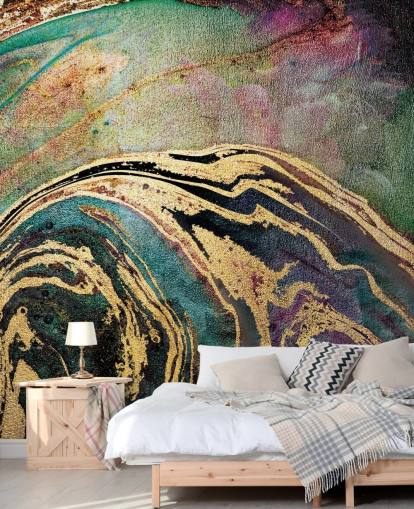 Grüner Marmor-Hintergrund-Wandbild von Lara Skinner Grüner Marmor-Hintergrund-Wandbild von Lara Skinner