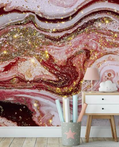 Violet Pink Achat Marmor Wandbild von Lara Skinner Violet Pink Achat Marmor Wandbild von Lara Skinner