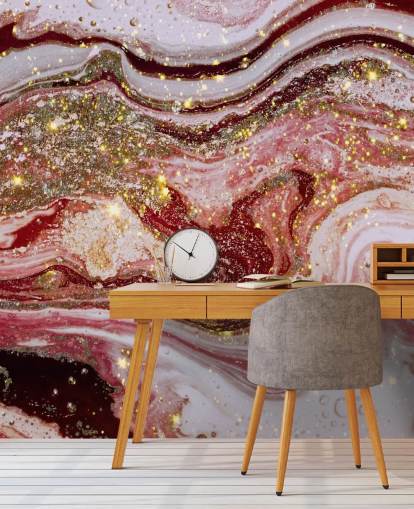 Violet Pink Achat Marmor Wandbild von Lara Skinner Violet Pink Achat Marmor Wandbild von Lara Skinner