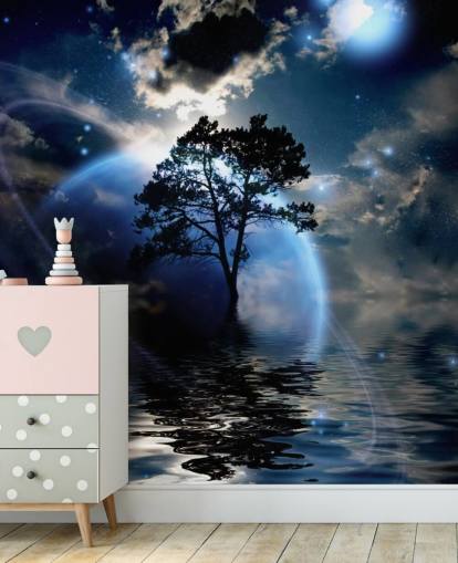 Alien Landscape Wall Mural Alien Landscape Wall Mural