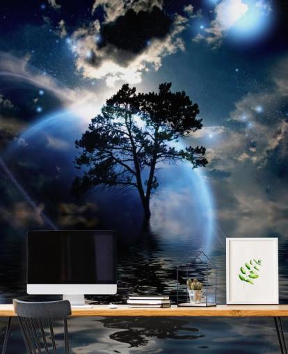 Alien Landscape Wall Mural Alien Landscape Wall Mural