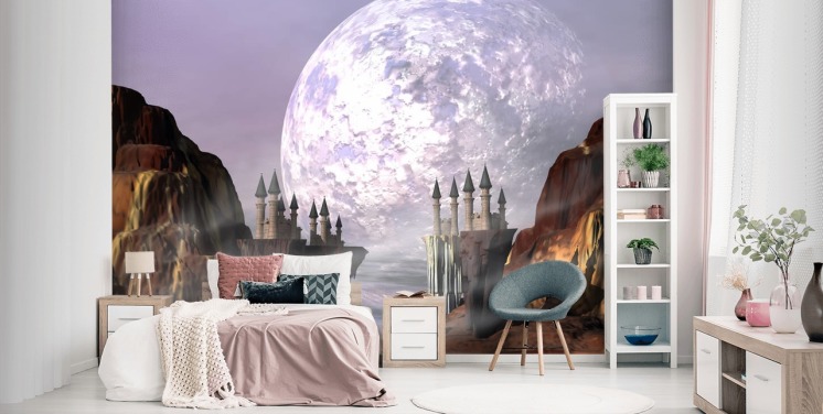 Castle Valley Fantasy Wallpaper