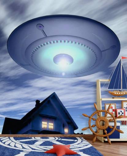 Alien UFO Baggrund Alien UFO Baggrund