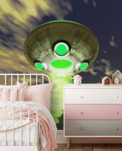 UFO Over Trees Sci Fi Wallpaper UFO Over Trees Sci Fi Wallpaper