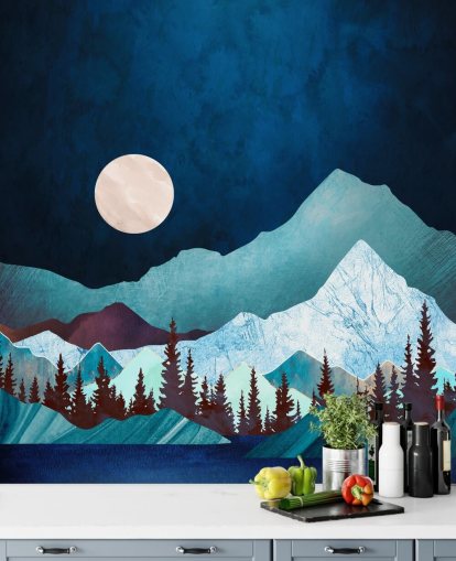Papier Peint Fresque Moon Bay par SpaceFrog Designs Papier Peint Fresque Moon Bay par SpaceFrog Designs