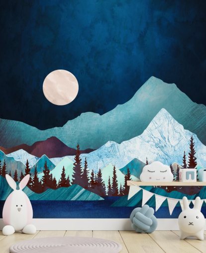 Moon Bay Wall Mural by SpaceFrog Designs wallpaper Moon Bay Wall Mural by SpaceFrog Designs wallpaper