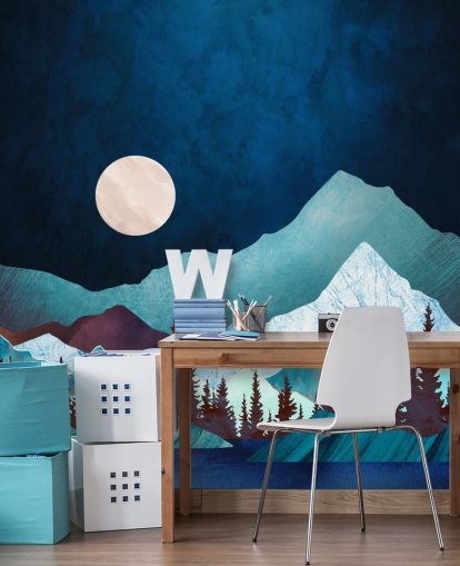 Moon Bay Wall Mural by SpaceFrog Designs wallpaper Moon Bay Wall Mural by SpaceFrog Designs wallpaper