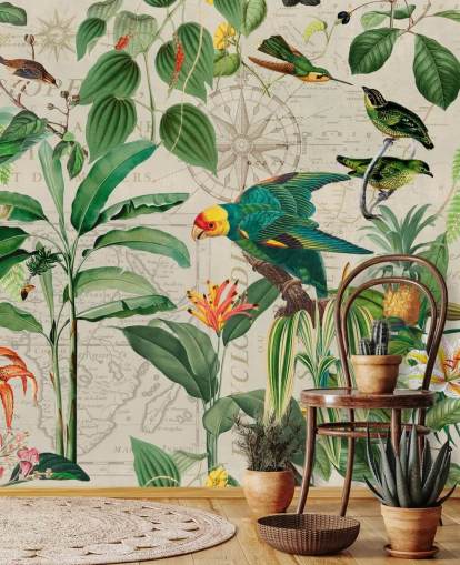 Kingdom of Birds Wallpaper Mural by Andrea Haase Kingdom of Birds Wallpaper Mural by Andrea Haase