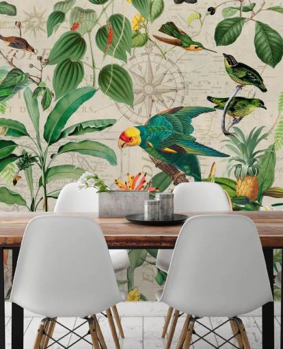 Papel de parede Kingdom of Birds por Andrea Haase Papel de parede Kingdom of Birds por Andrea Haase