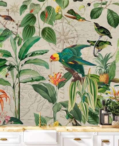 Kingdom of Birds Wallpaper Mural by Andrea Haase Kingdom of Birds Wallpaper Mural by Andrea Haase