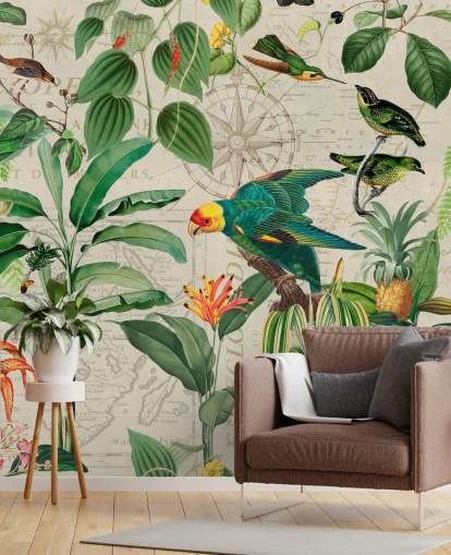 Kingdom of Birds Wallpaper Mural by Andrea Haase Kingdom of Birds Wallpaper Mural by Andrea Haase