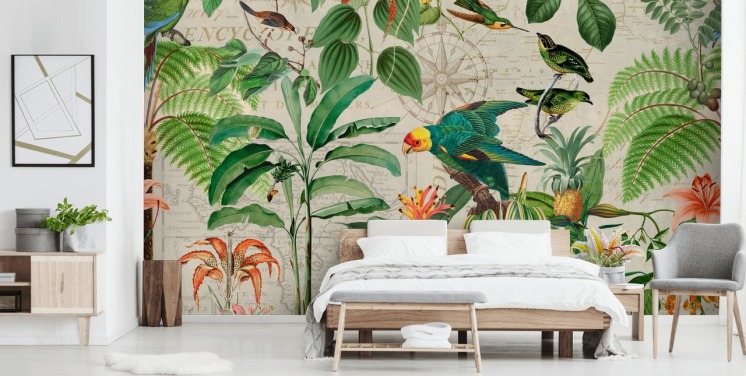 Kingdom of Birds Wallpaper Mural by Andrea Haase