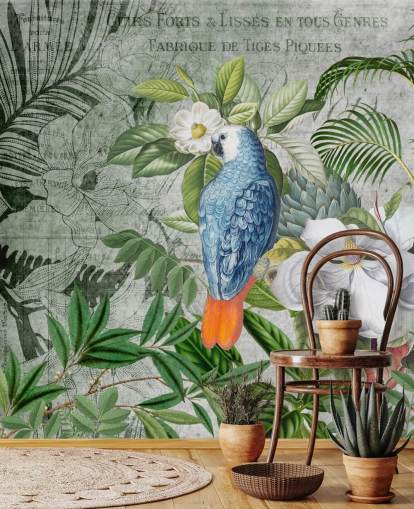 Papel de parede Jungle of Birds por Andrea Haase Papel de parede Jungle of Birds por Andrea Haase