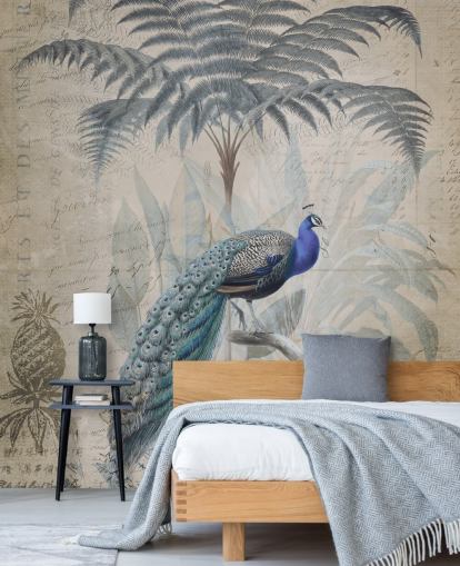 Peacock Jungle Wallpaper by Andrea Haase Peacock Jungle Wallpaper by Andrea Haase