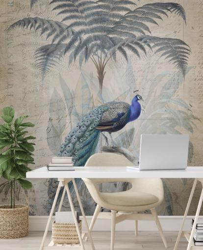 Peacock Jungle Wallpaper by Andrea Haase Peacock Jungle Wallpaper by Andrea Haase