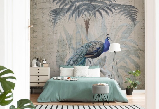 Peacock Jungle Wallpaper af Andrea Haase