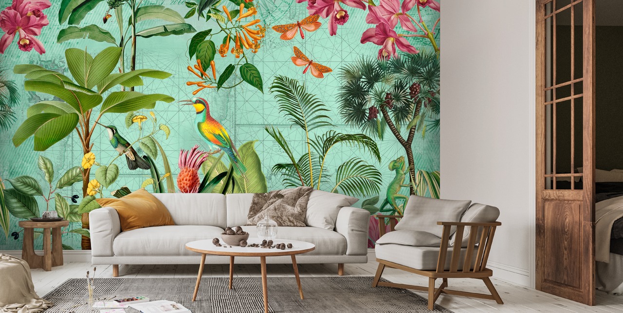 Tropical Paradise Wallpaper by Andrea Haase | Wallsauce UK