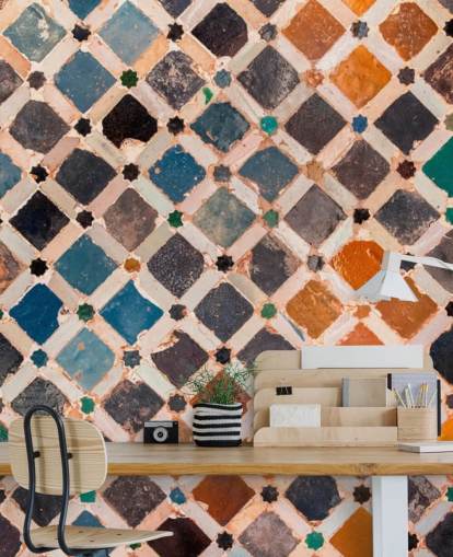 färgglada vintage arabiska plattor tapeter färgglada vintage arabiska plattor tapeter