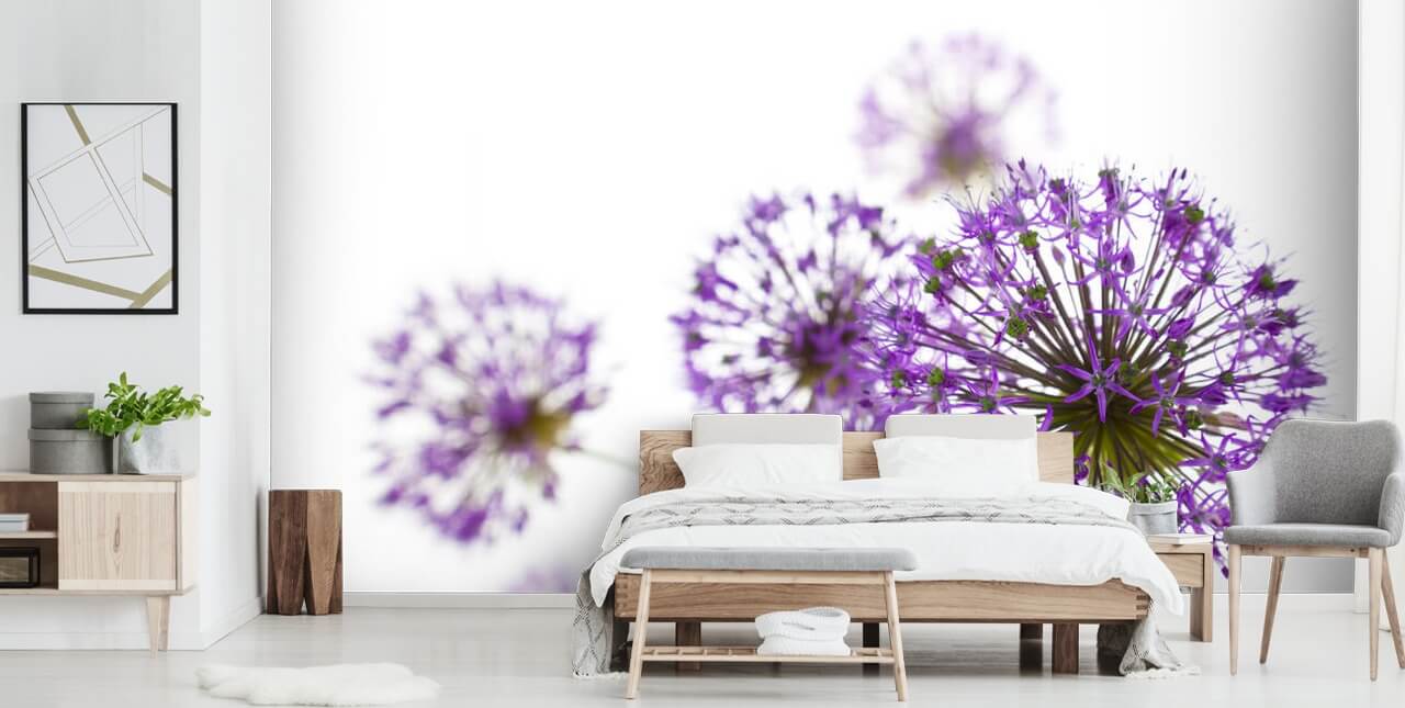 Papier Peint Fleur Violet Allium