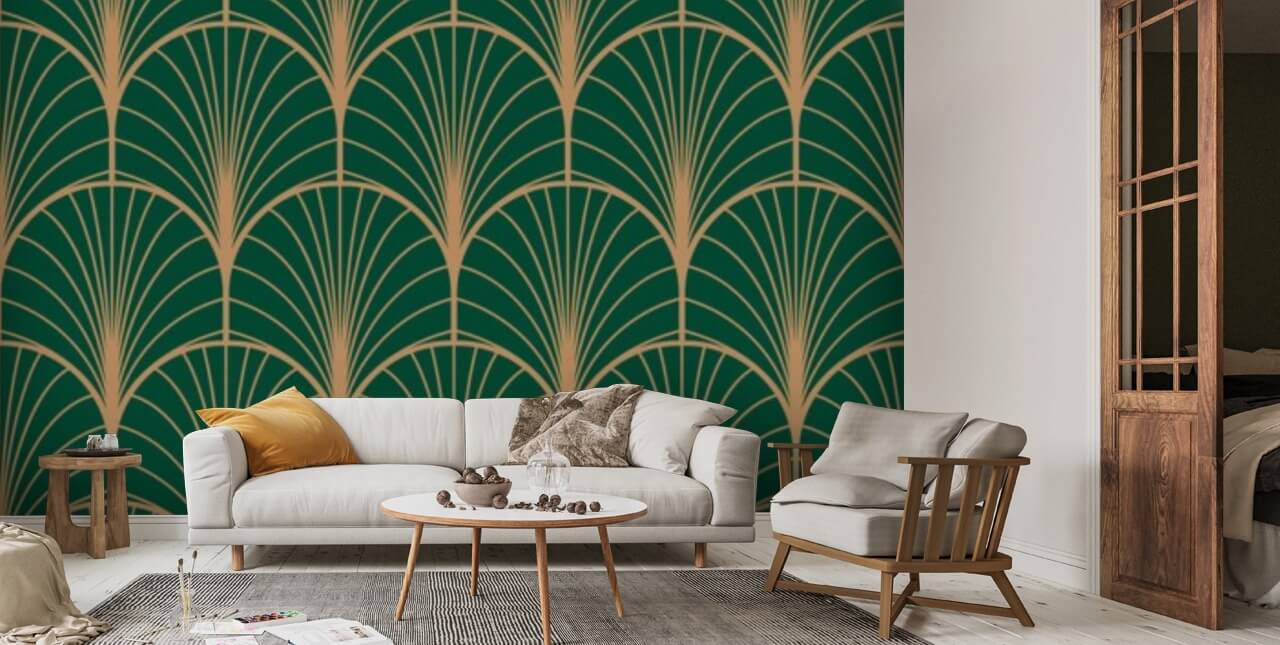 Green Goddess Pattern Wallpaper | Wallsauce US