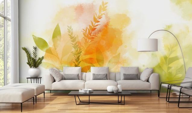 Natural Harmony Floral Wallpaper