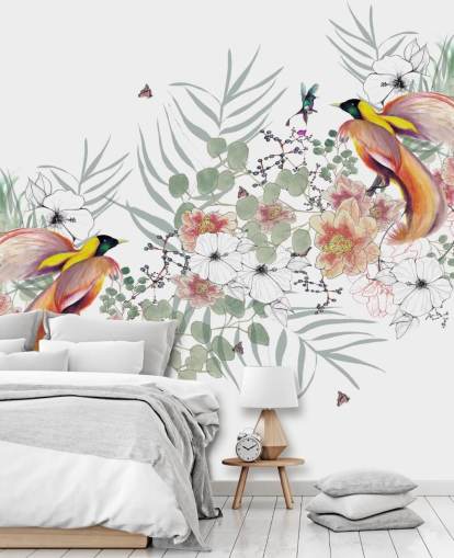 Bird of Paradise Wall Mural by Kelly Kratzing Bird of Paradise Wall Mural by Kelly Kratzing