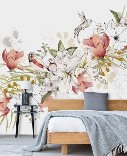 Finch Love Bird Mural by Kelly Kratzing Finch Love Bird Mural by Kelly Kratzing