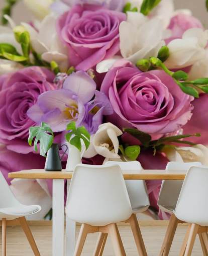 Lilla Rose Bukett väggmålning Lilla Rose Bukett väggmålning