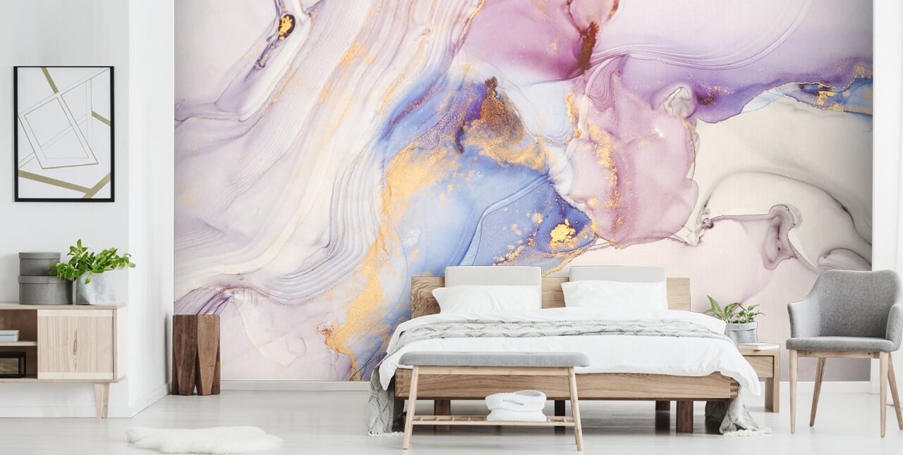 papier peint mural en marbre personnalisé rose et or appelé Dreamy Pastel and Gold pour cuisines papier peint mural en marbre personnalisé rose et or appelé Dreamy Pastel and Gold pour cuisines