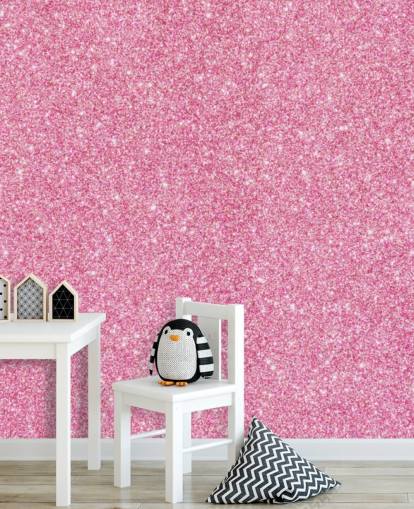 Pink Glitter Wallpaper Mural Pink Glitter Wallpaper Mural