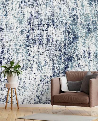 Blue and White Raw Pattern Wallpaper Blue and White Raw Pattern Wallpaper