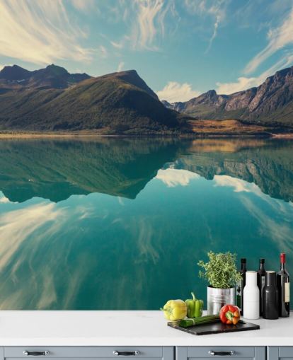 Glaciär i Norge väggmålning Glaciär i Norge väggmålning