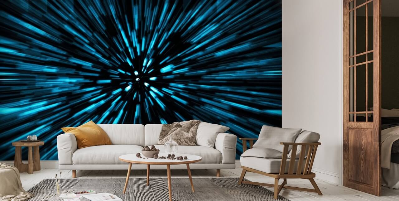 Abstract science fiction outer space and time travel concept background |  Wallsauce US